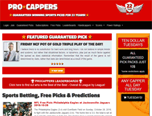 Tablet Screenshot of procappers.com